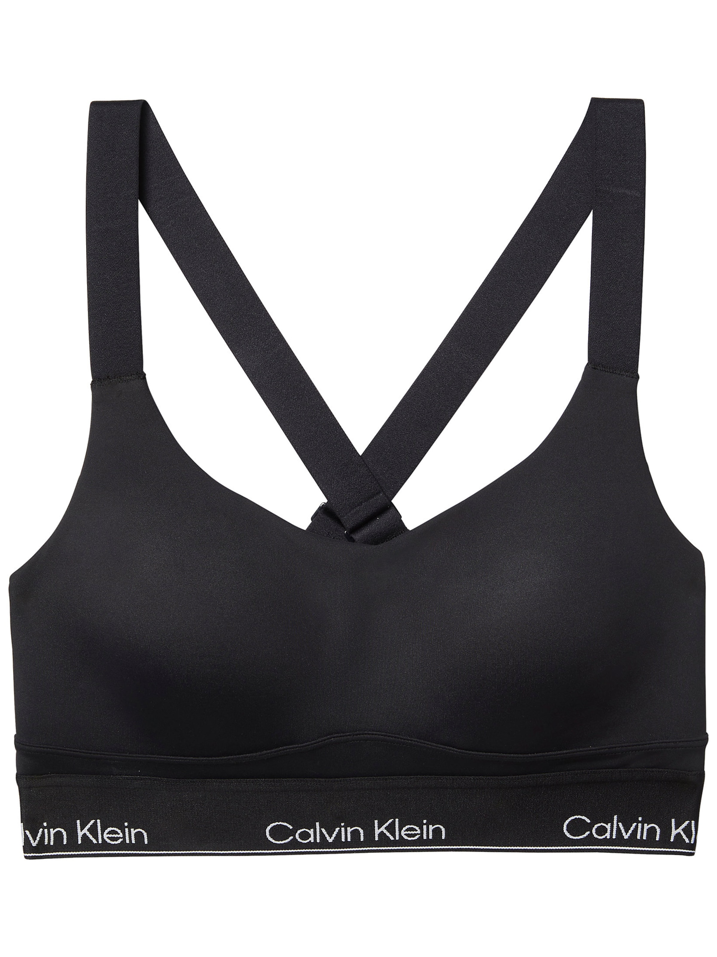 Calvin Klein Sport Bustier Sport bh in Zwart: voorkant