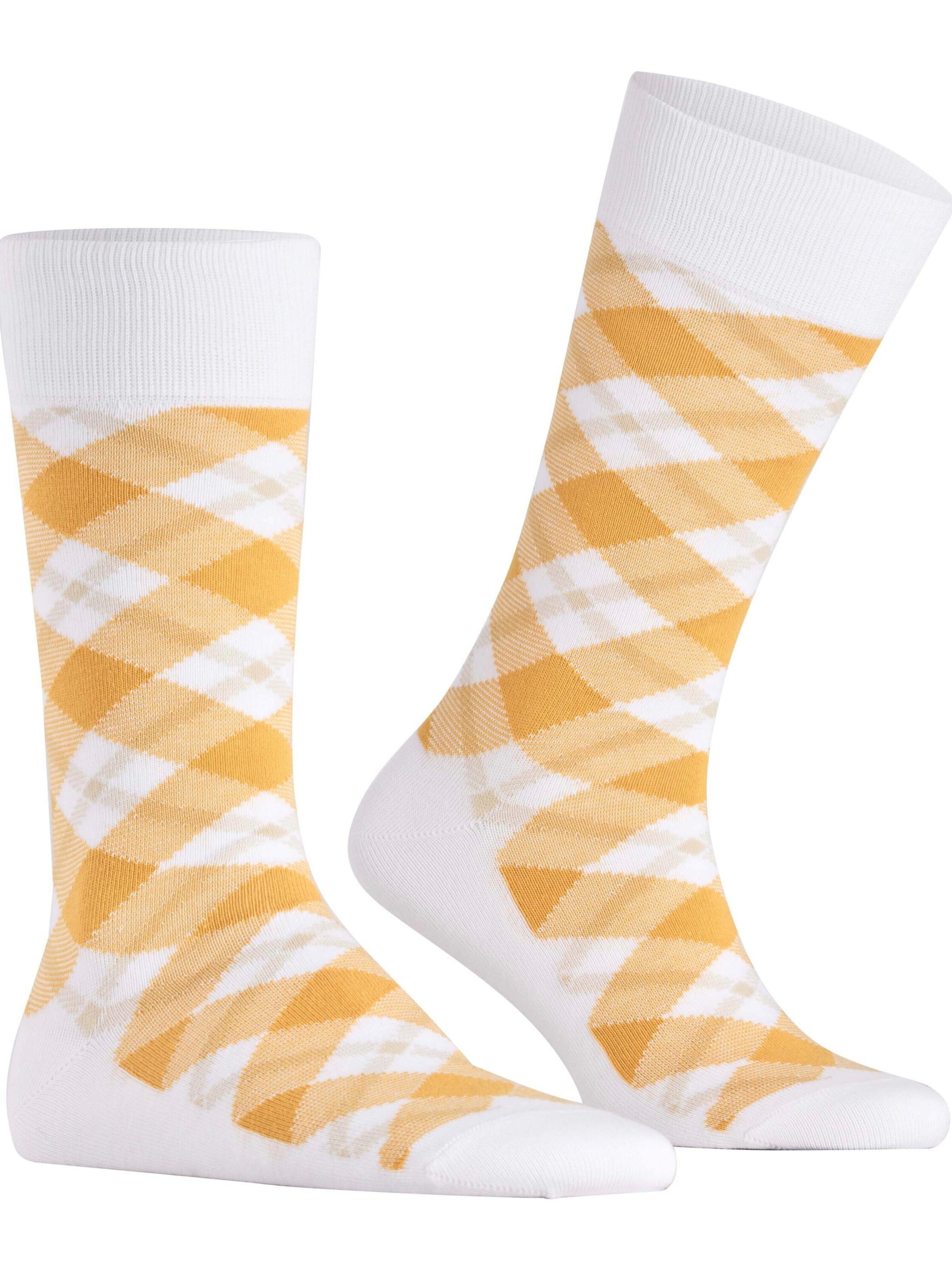 BURLINGTON Socks 'Tartan' in White