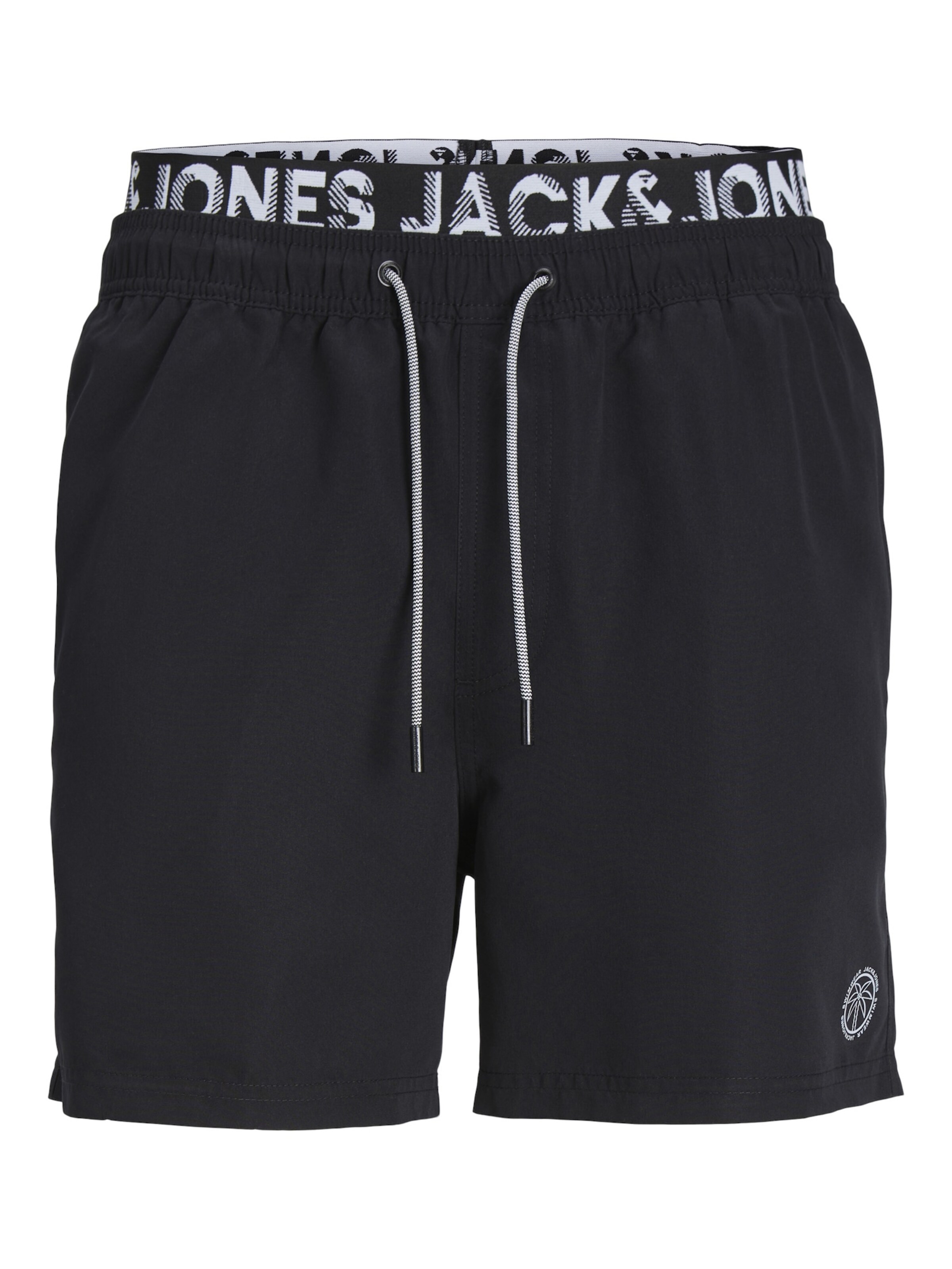 Pantaloncini da bagno 'JPSTFiji' in L JACK & JONES di colore nero / offwhite, Visualizzazione prodotti