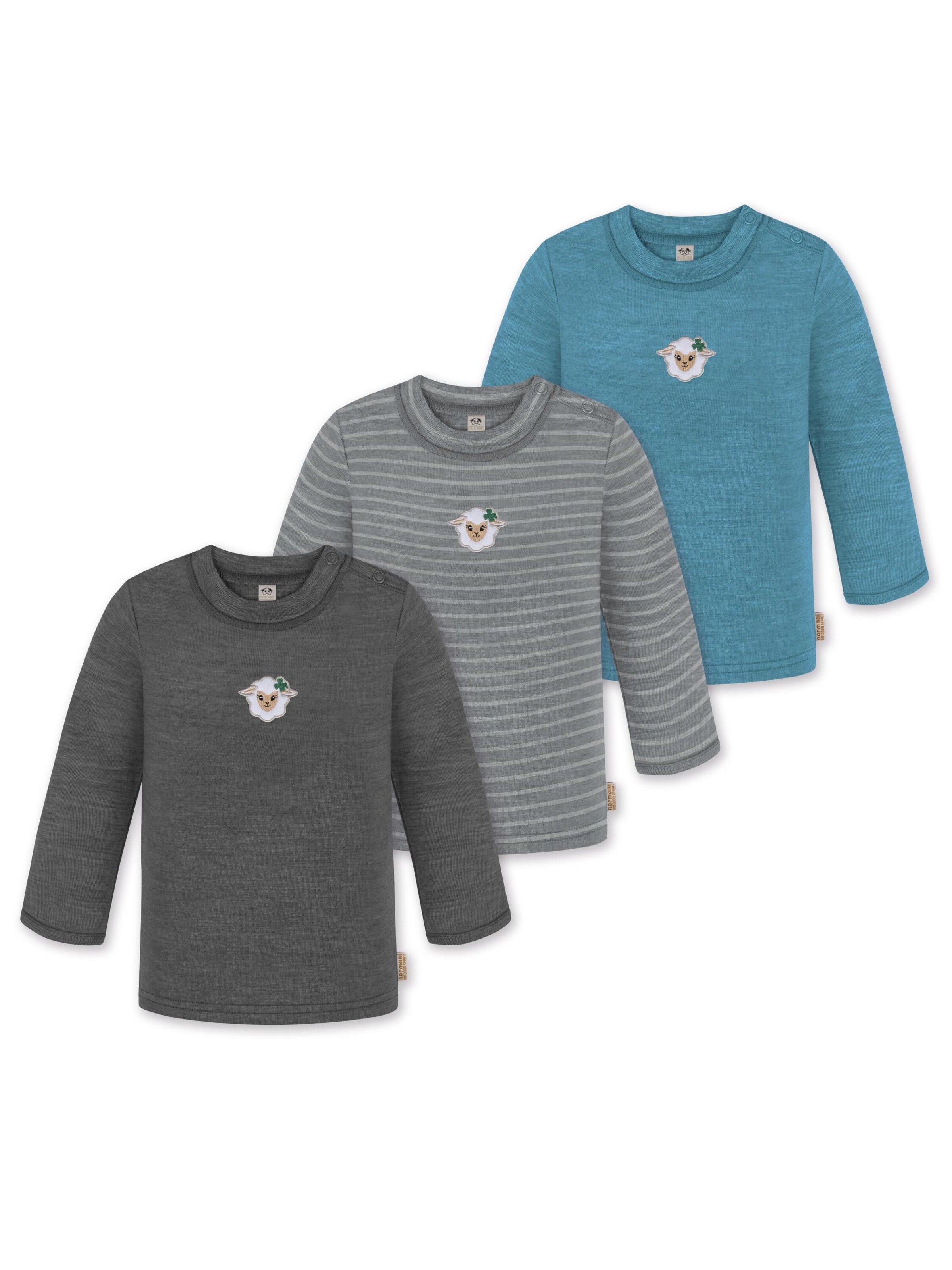 normani Shirt 'Taupo' in Blauw: voorkant