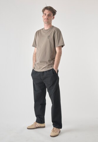 Cleptomanicx Shirt 'Sketch Gull' in Bruin
