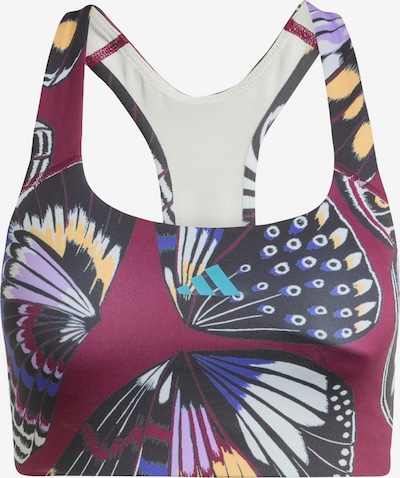 ADIDAS PERFORMANCE Sports-BH 'Adidas X Farm' i gul / lavendel / bær / sort, Produktvisning