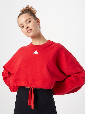 ADIDAS SPORTSWEAR Športna majica 'Dance Versatile' | rdeča barva: sprednja stran