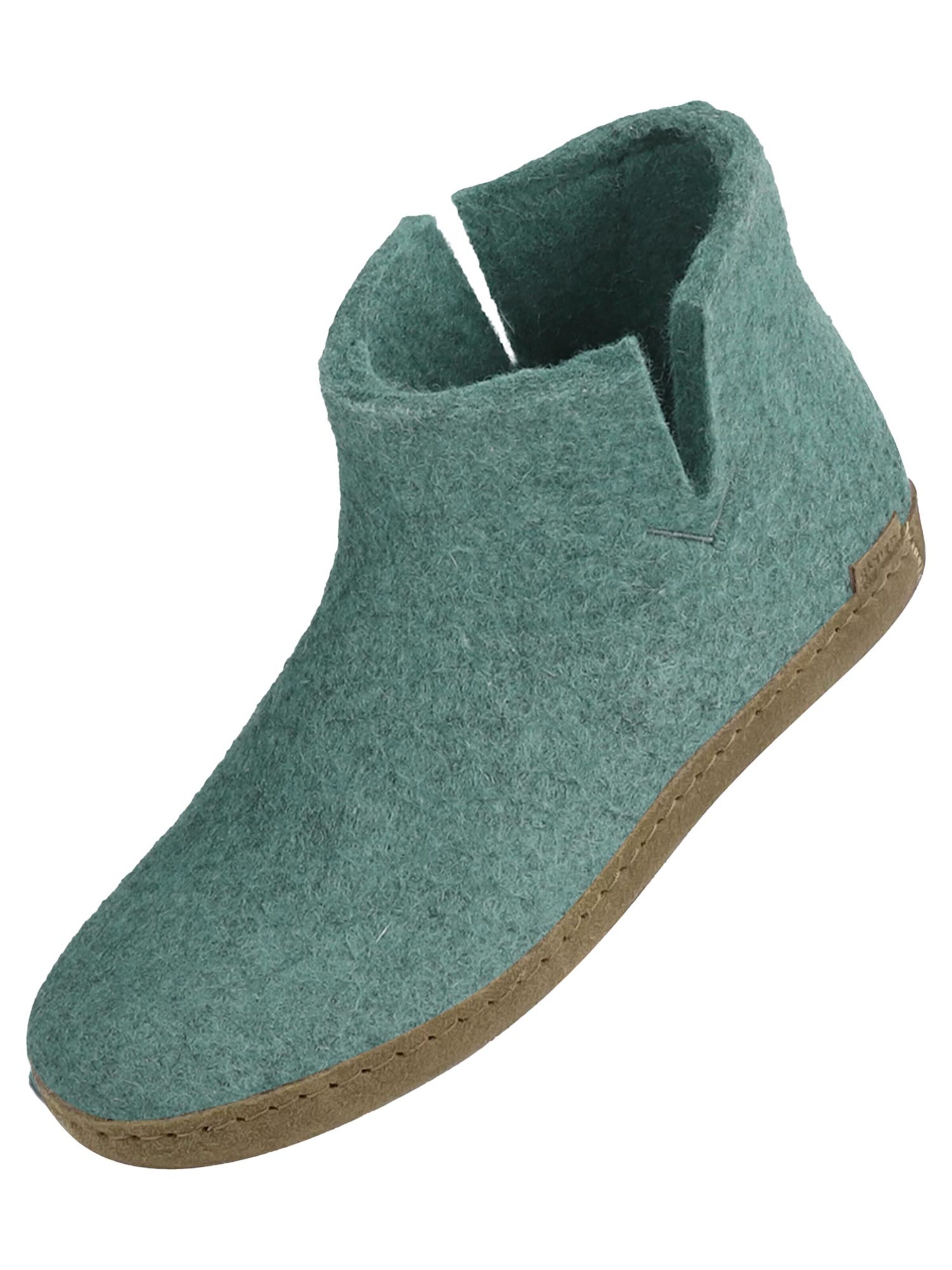 Glerups Slipper 'Ledersohle' in Blue