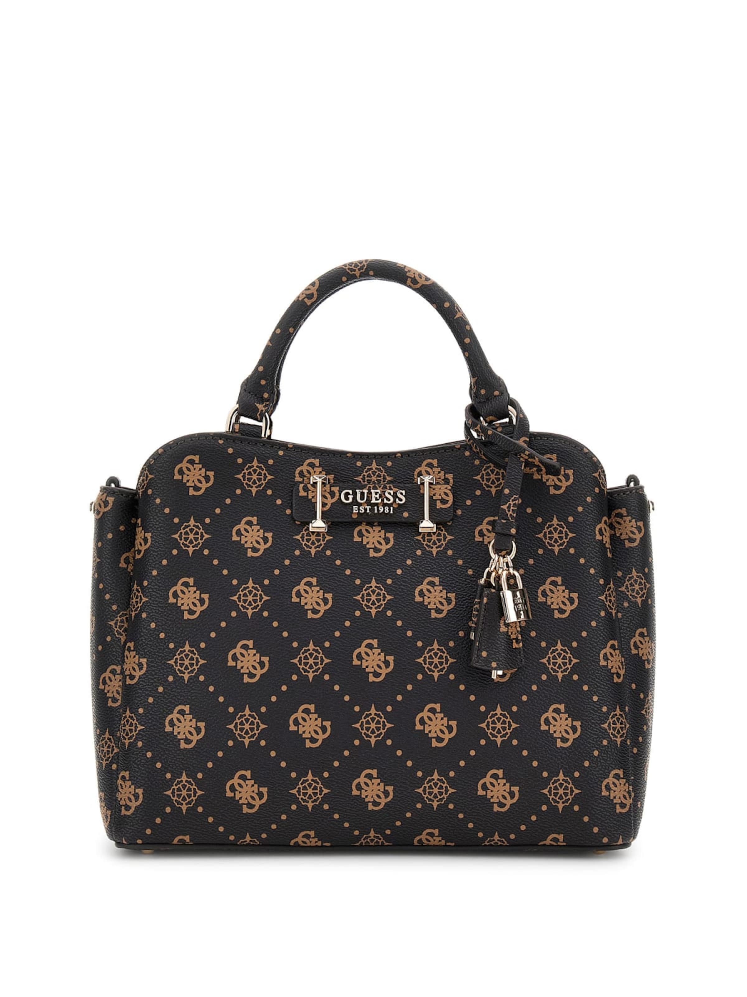 Sac à bandoulière 'Guess Sac BandouliÃ¨re Silia Girlfriend Sat Espresso Logo GP989006' GUESS en marron : devant