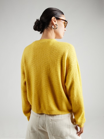 ABOUT YOU Knit Cardigan 'Rowan' in Yellow