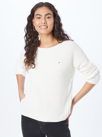 TOMMY HILFIGER Sweater 'HAYANA' in White: front