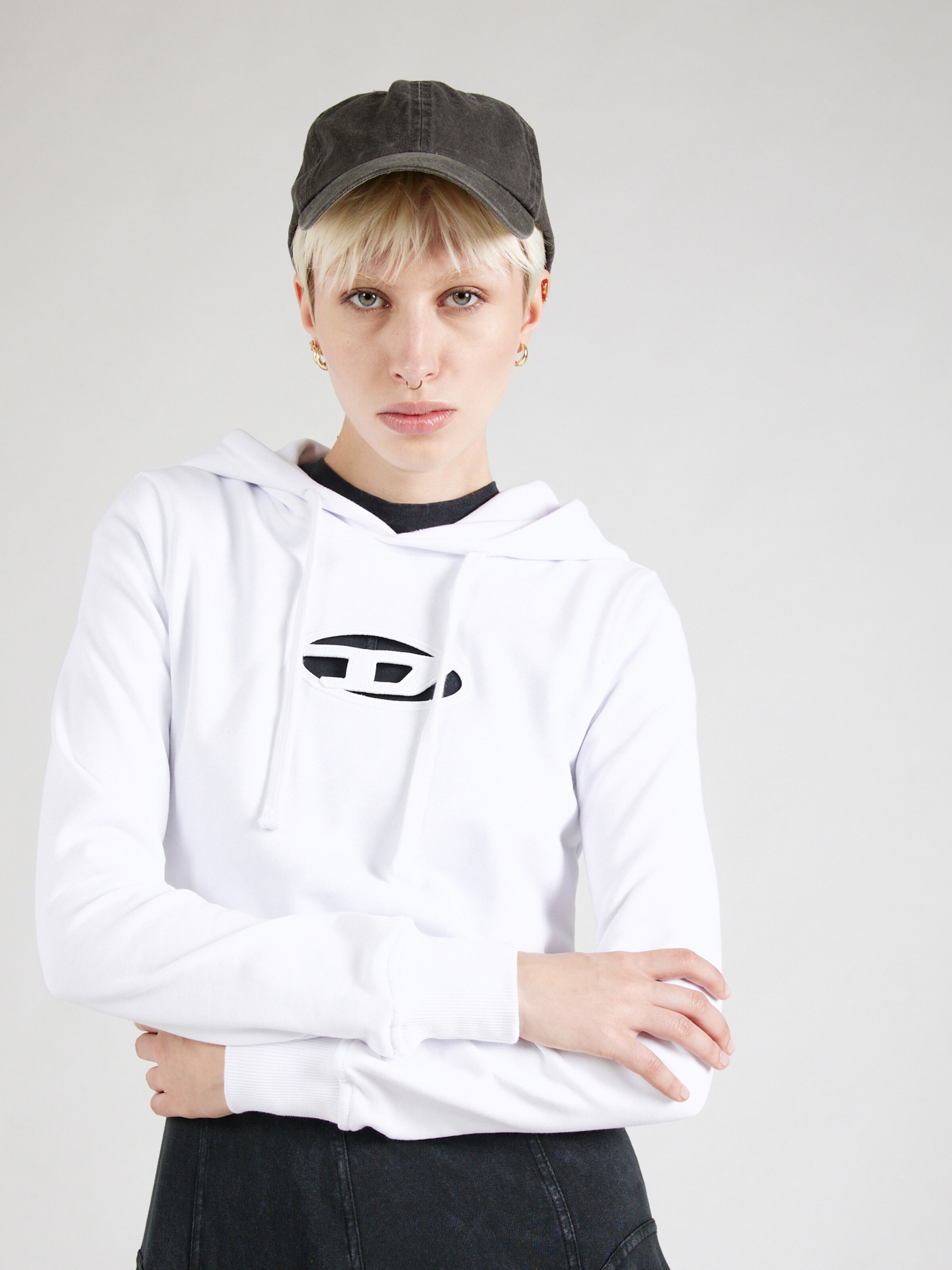 DIESEL Sweatshirt F SLIMMY in White ABOUT YOU