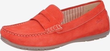 Mocassin SIOUX en rouge : devant