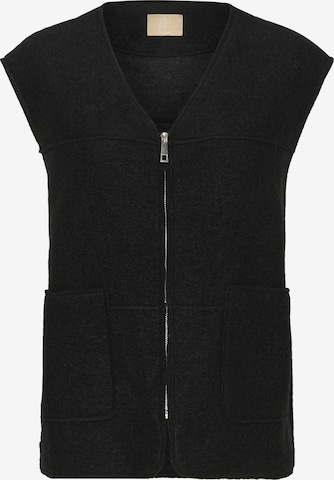 CULTURE Weste in Schwarz: Vorderseite