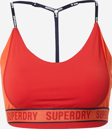 Superdry Bustier Sport-BH in Rot: predná strana