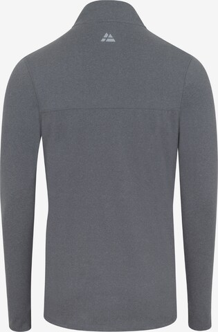 DANISH ENDURANCE Lamgarmshirt 'Half Zip' in Grau