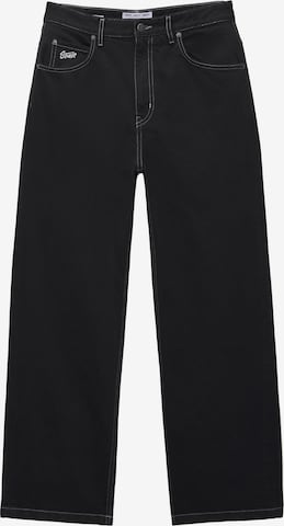 Loosefit Jeans di Pull&Bear in nero: frontale