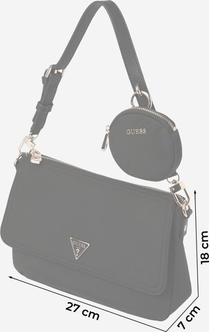 GUESS Schultertasche 'Gemma' in Schwarz