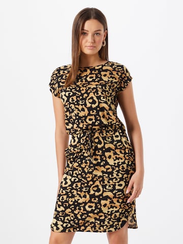 Cartoon Dress in Black: front