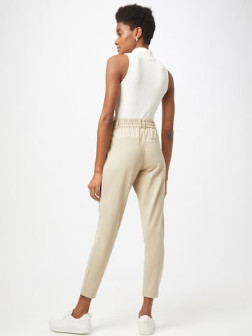 ONLY Slim fit Pleat-Front Pants 'Poptrash' in Beige