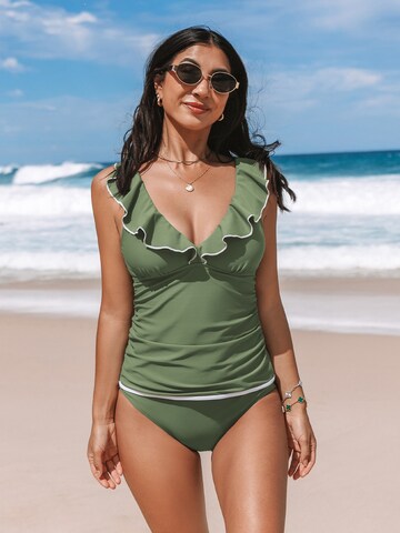 Cupshe Tankini in Green