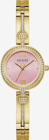 Montre à affichage analogique 'Lovey' GUESS en or : devant