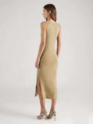 PATRIZIA PEPE Knitted dress in Gold