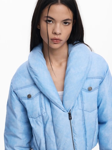 Desigual - Casaco meia-estação em azul