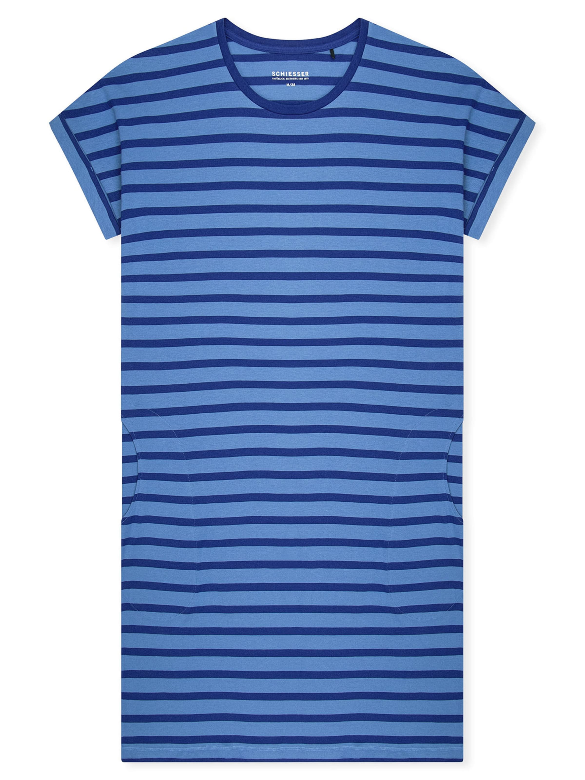 SCHIESSER - Camiseta de noche ' Casual Essentials ' en azul: frente