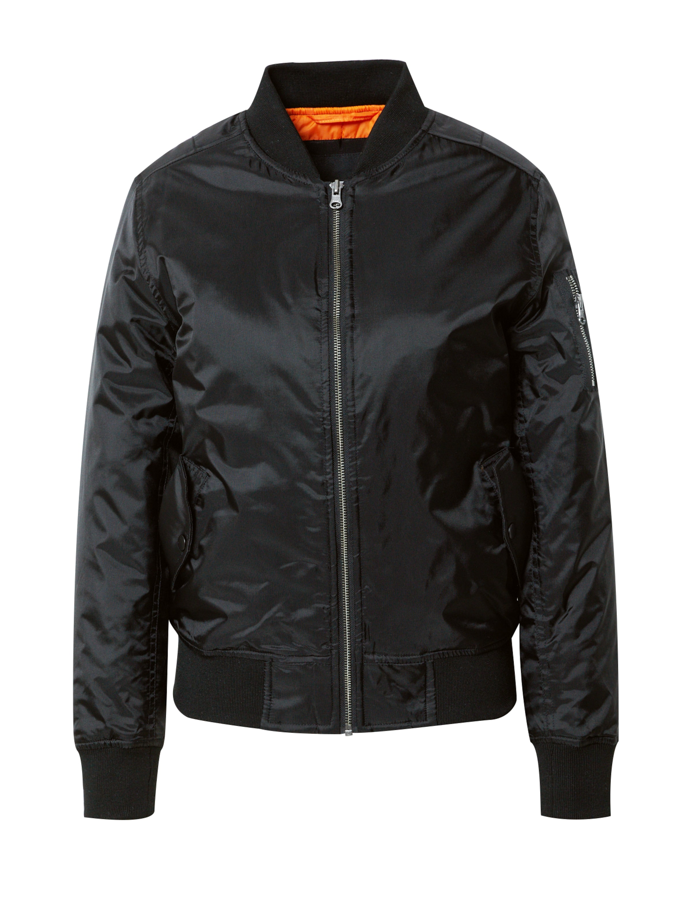 Urban Classics Övergångsjacka i svart: framsida