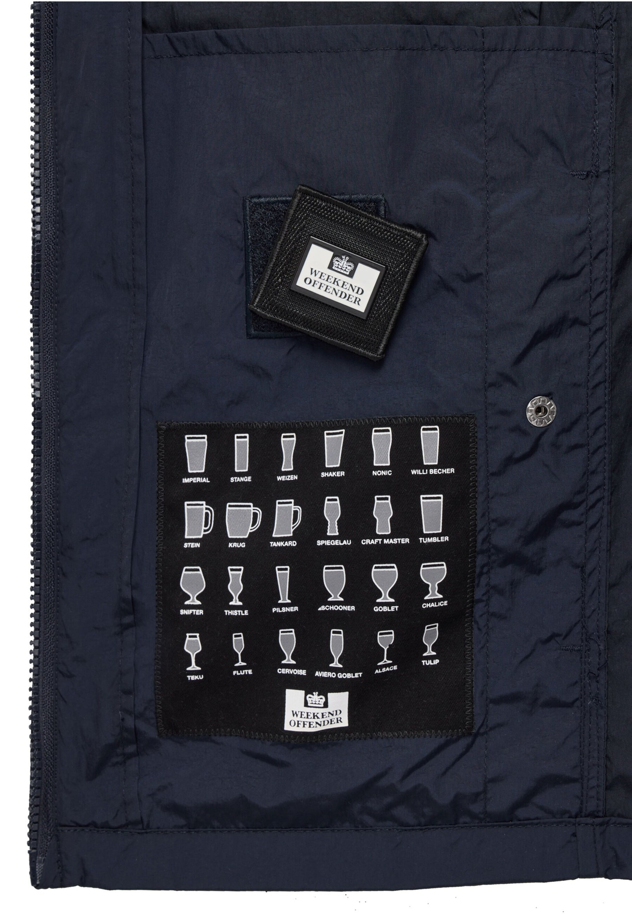 Veste mi-saison 'Vinnie Pocket' Weekend Offender en bleu