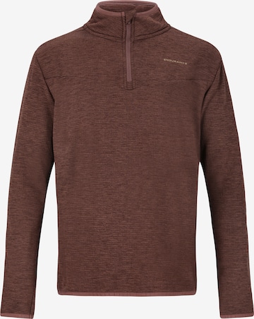 ENDURANCE Athletic Sweater 'Ledger Jr.' in Brown: front