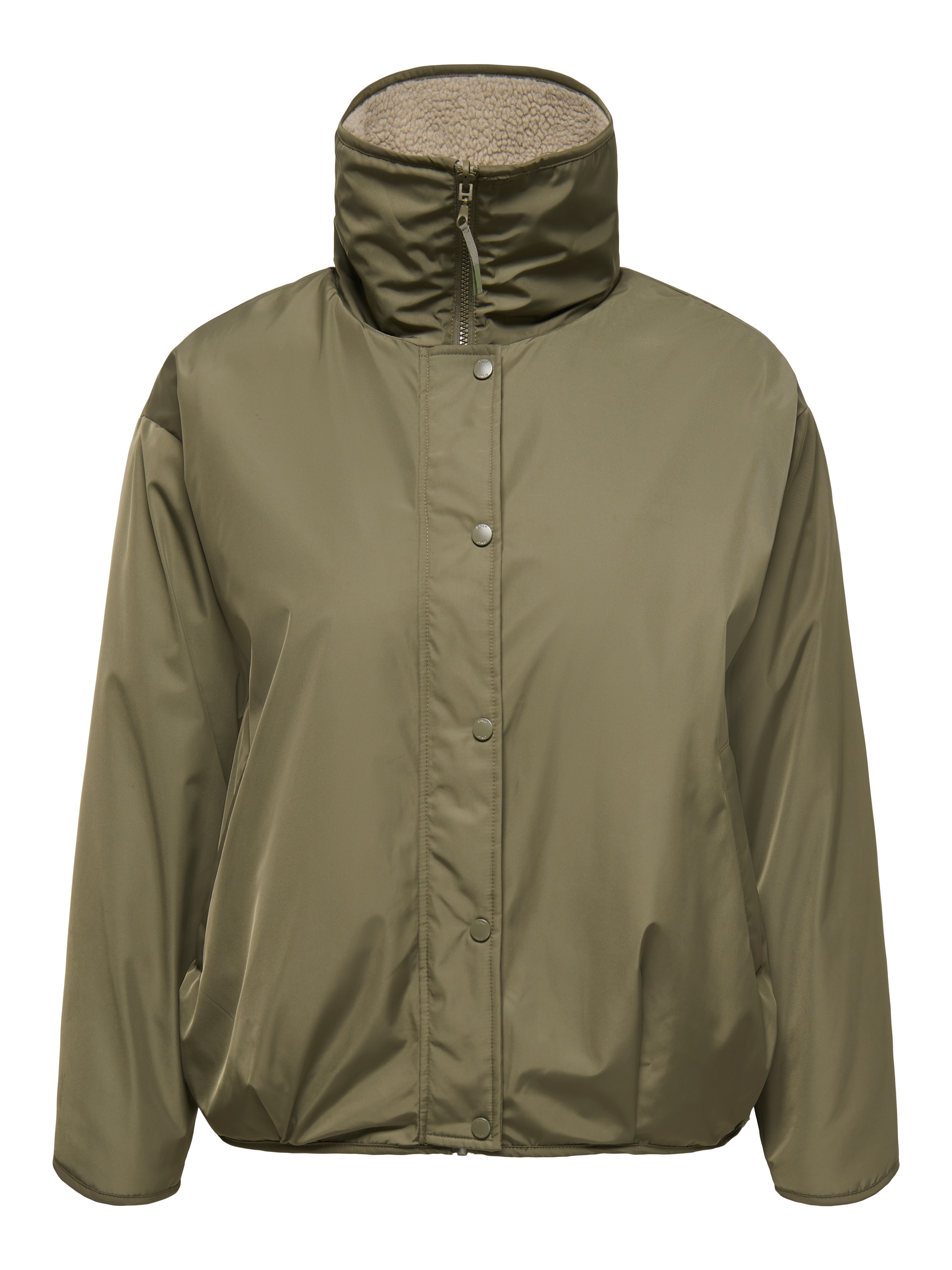 ONLY Carmakoma Winter Jacket 'CARSIF' in Green: front