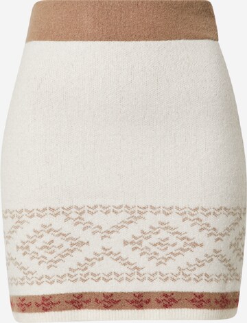 Fashion Union Kjol i beige: framsida