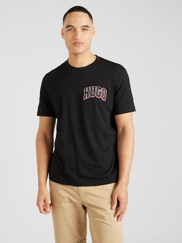 HUGO Shirt 'Dasko' in Black: front