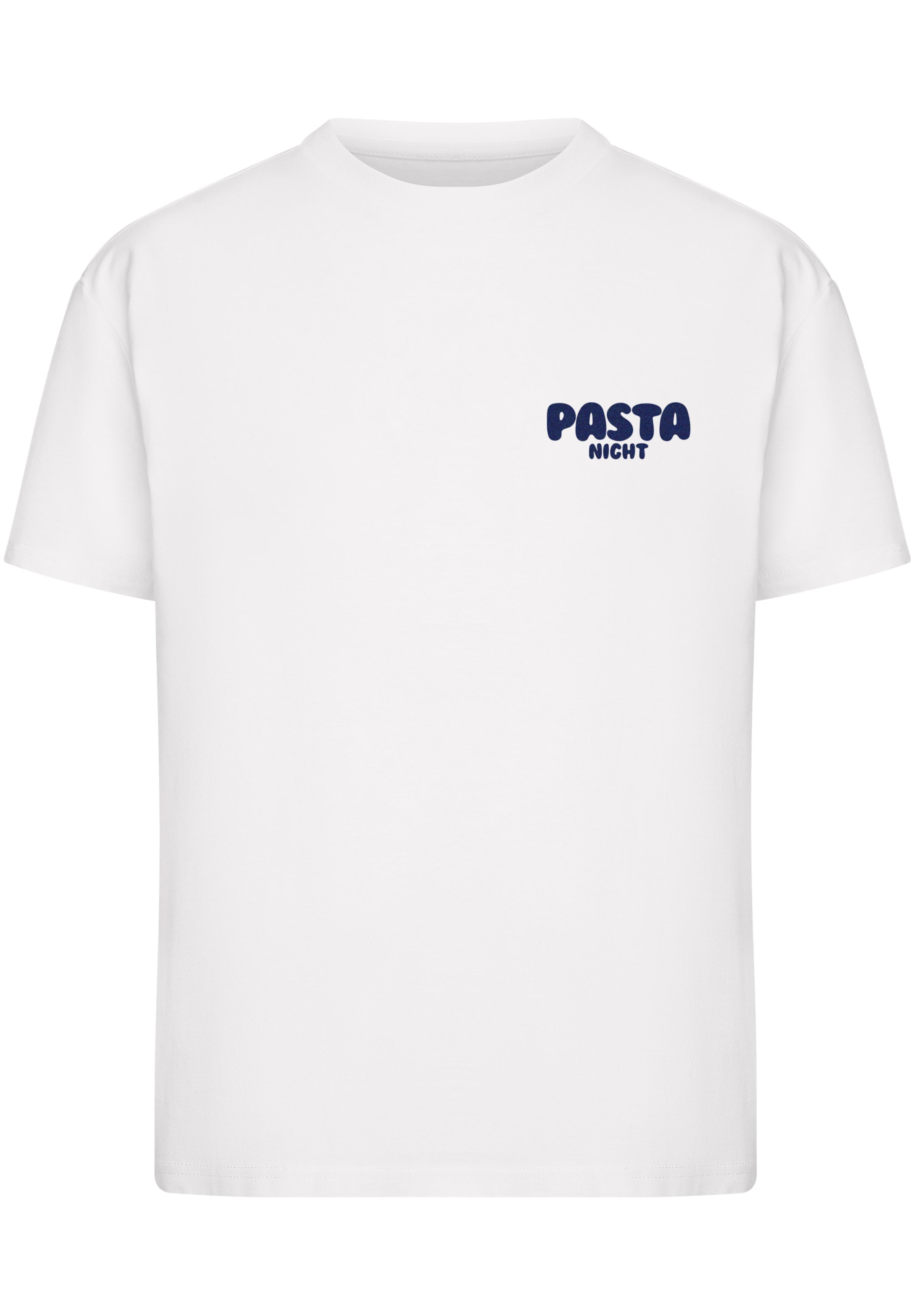 Miss Tee Shirt 'Pasta Night Love Language Tee' in White