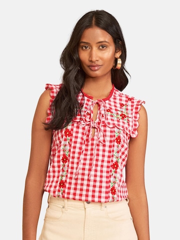 love & roses - Blusa en rojo: frente