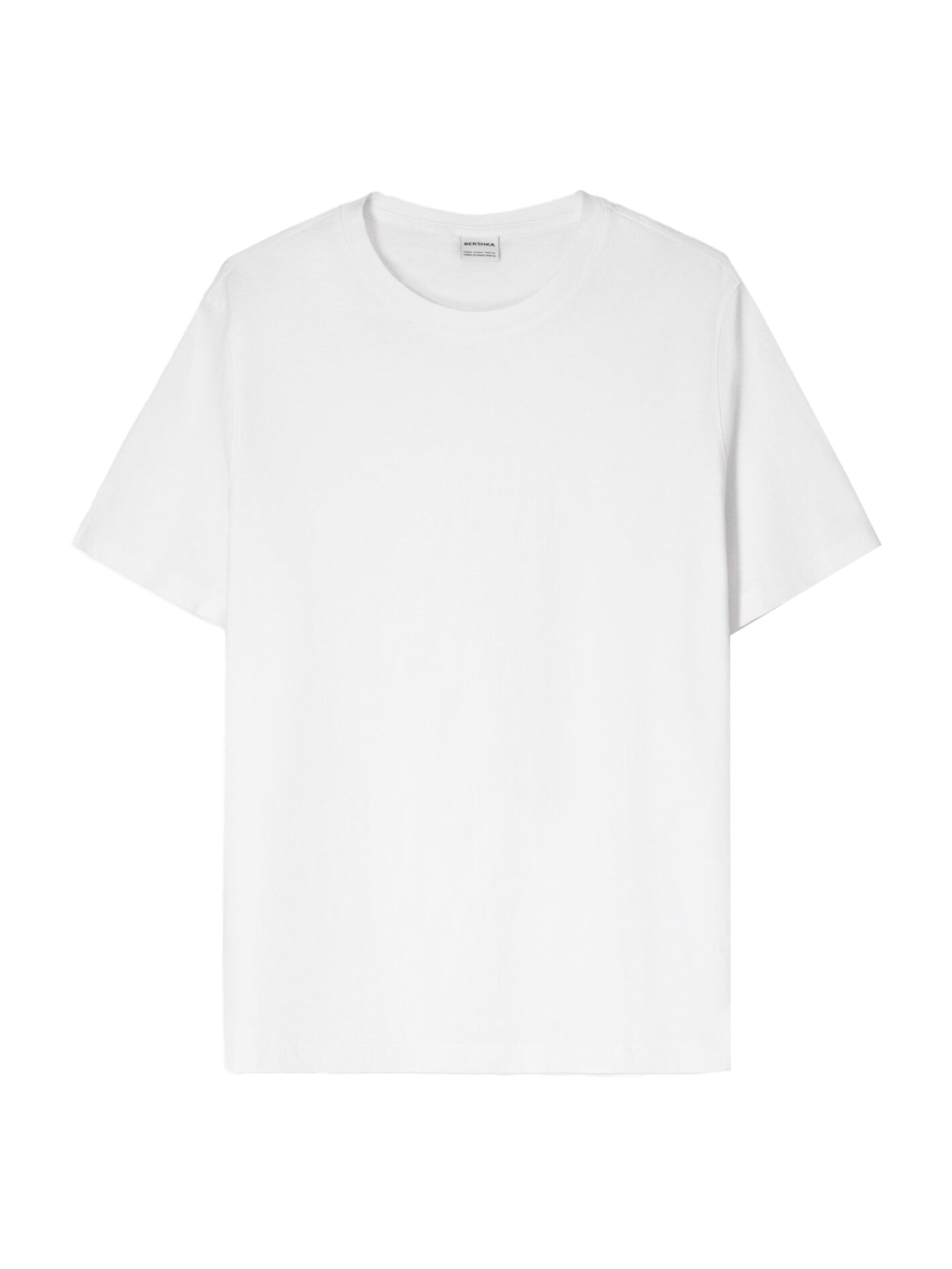 Tricou de la Bershka pe alb: față