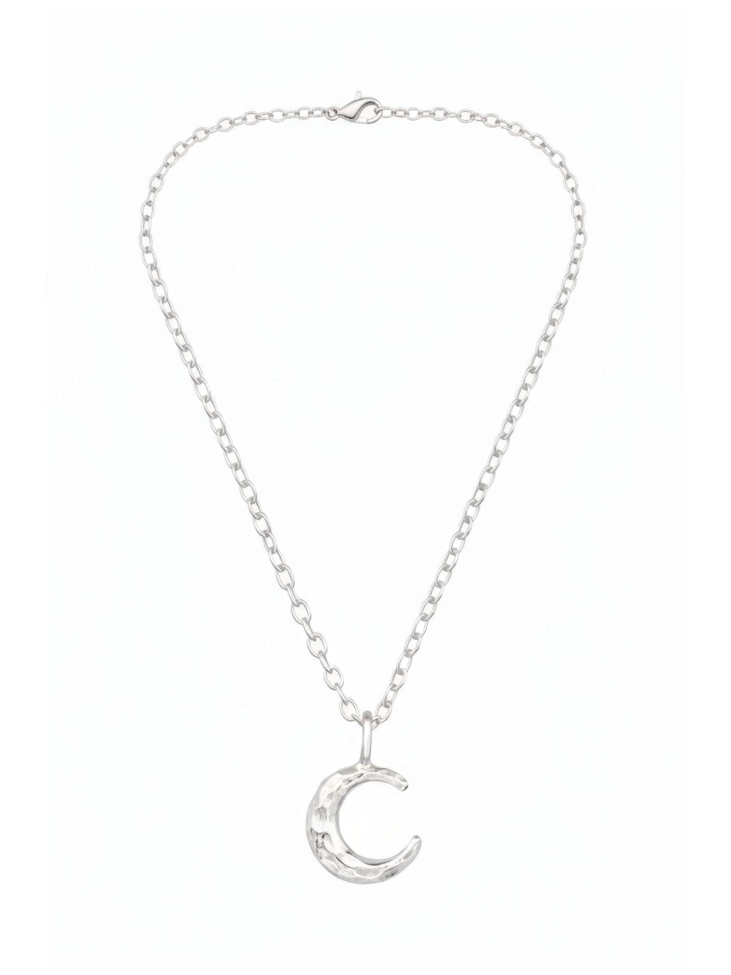 Maxte Necklace in Silver: front