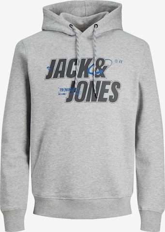 JACK & JONES Суичър 'Black' в сиво: отпред