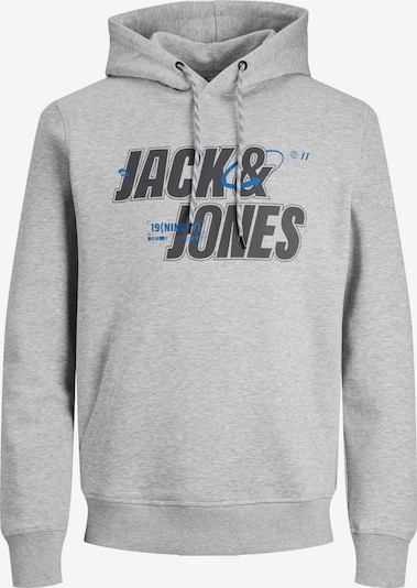 XS dydžio Megztinis be užsegimo 'JCOBlack' iš JACK & JONES, spalva – mėlyna / margai pilka / juoda, Prekių apžvalga