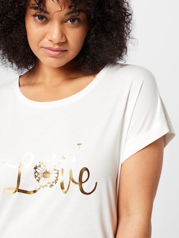 T-shirt 'Antonina' ABOUT YOU Curvy en blanc