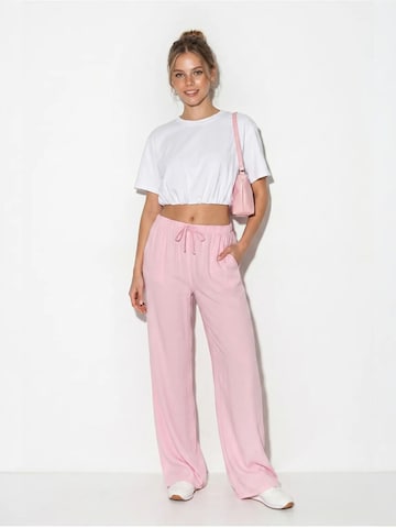Bianco Lucci Loose fit Pants 'Hose' in Pink