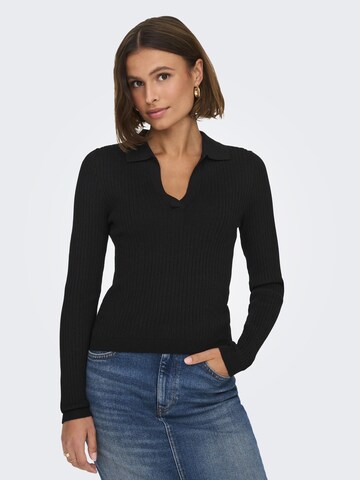 Pull-over ONLY en noir : devant