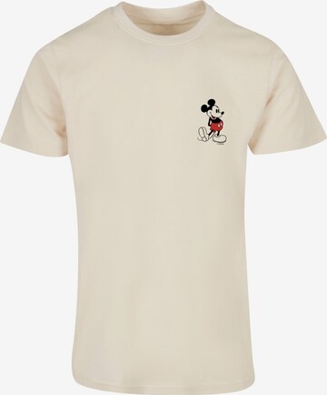 ABSOLUTE CULT Shirt 'Mickey Mouse - Kickin Retro' in Beige: voorkant