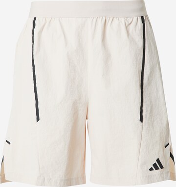 ADIDAS PERFORMANCE Regular Sportsbukser 'D4T Adistrong Workout' i beige: forside