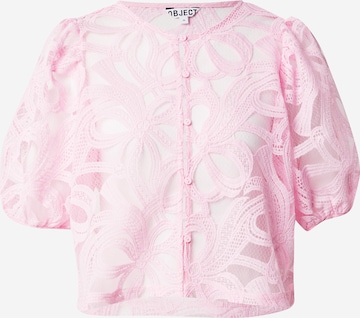 OBJECT Blus 'Rose' i rosa: framsida