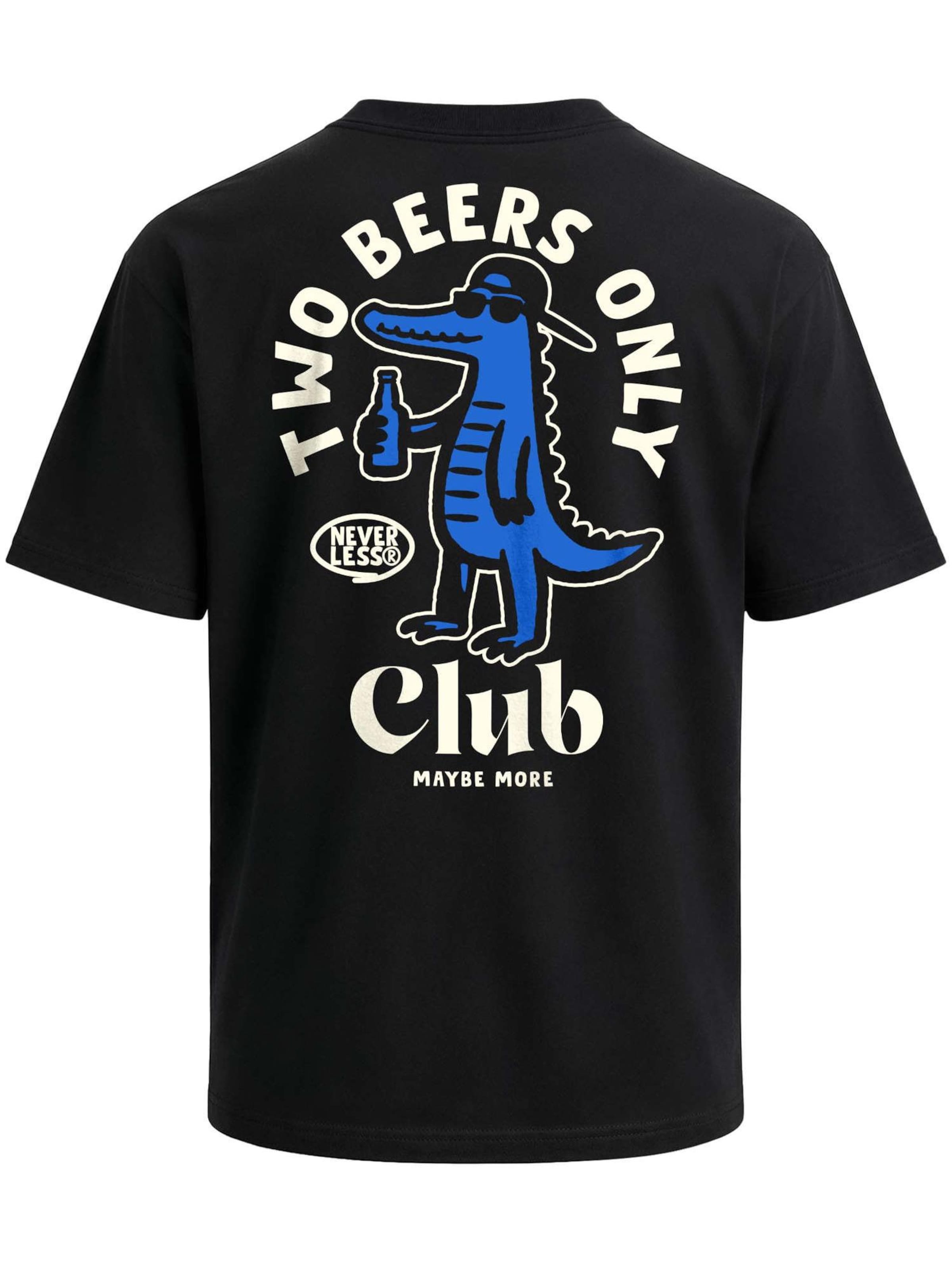 Neverless Shirt 'Two Beers only' in Black