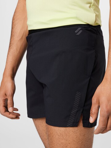 Superdry Regular Workout Pants 'Run Race' in Black