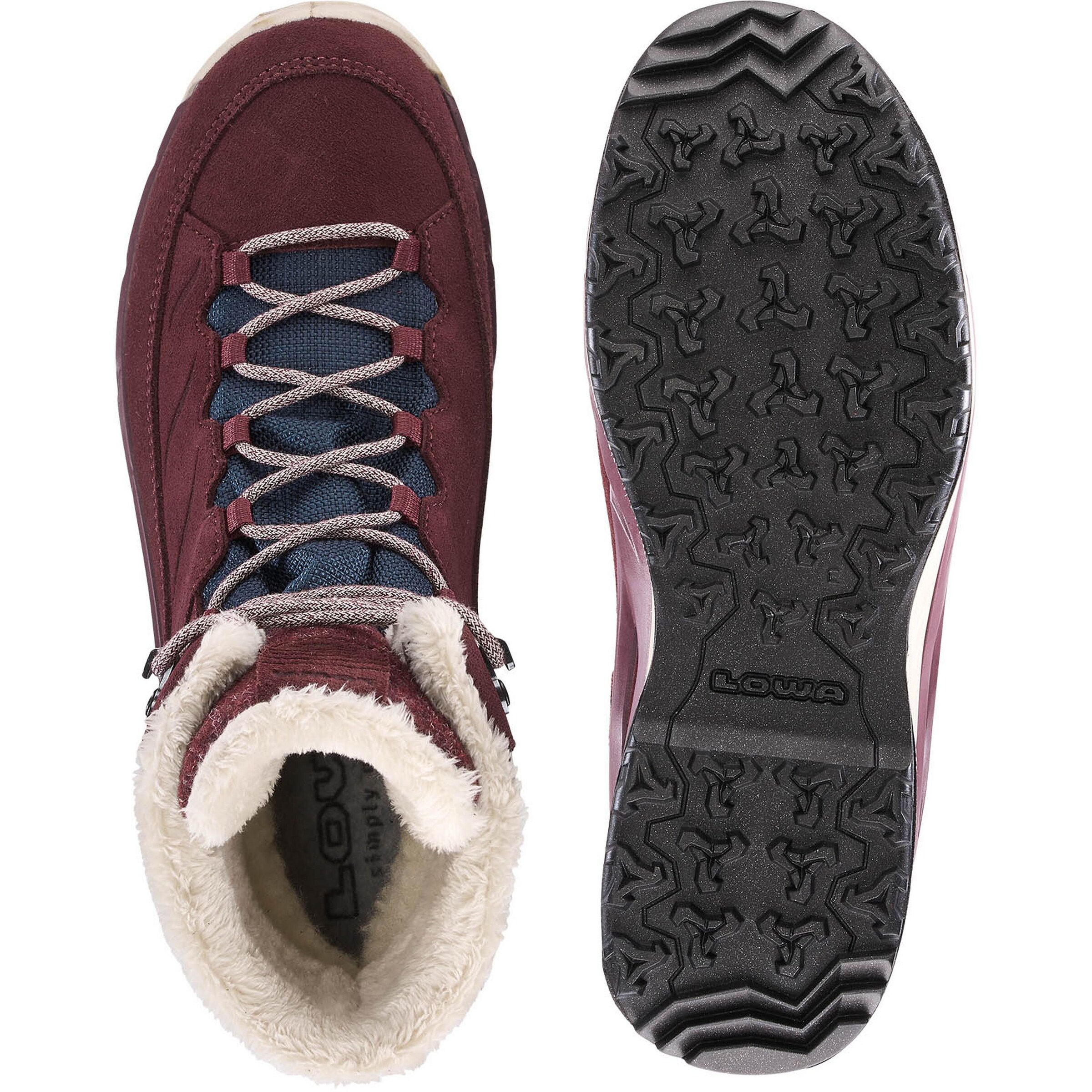 LOWA Ankle Boots 'Calceta Evo' in Red