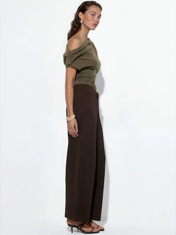 Wide Leg Pantalon 'Hose' Busem en gris : devant