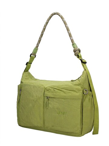 Borsa a spalla di GianMarco Venturi in verde: frontale