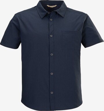 KILLTEC Regular fit Athletic Button Up Shirt 'KOS 252' in Blue: front