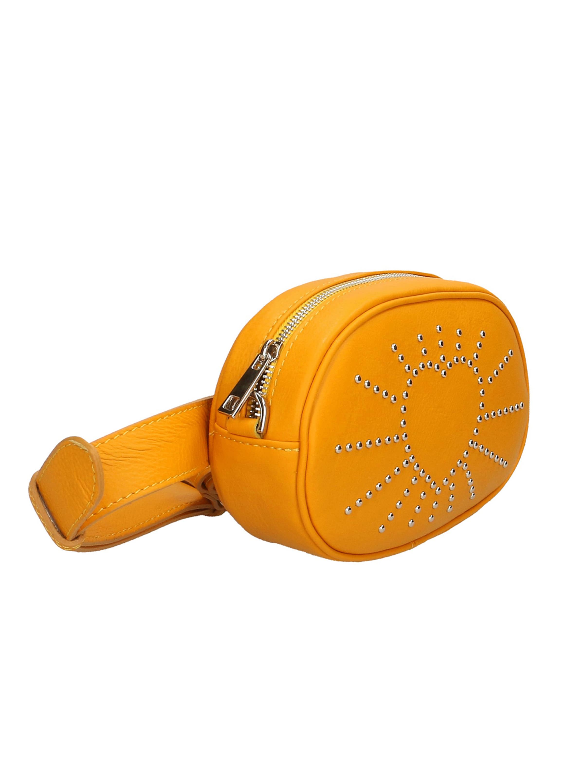 Marsupio 'Marsupio Donna Pelle Sauvage Borchie Elysa - Made in Italy' di Gave Lux in giallo